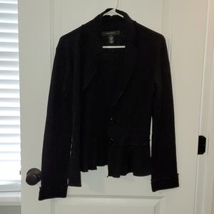 Black Nine west collared cardigan size medium